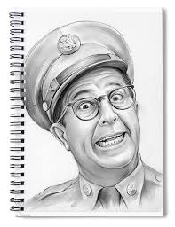 Phil Silvers Spiral Notebook by Greg Joens