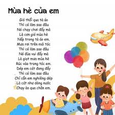 Thơ chủ đề hiện tượng tự nhiên cho bé | Trường Mầm non Hướng Dương