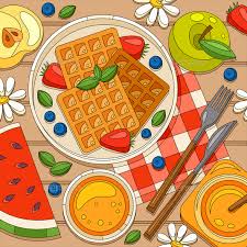 A waffle is a delicacy made from leavened batter that is cooked between two waffle irons. Waffles Menu Graphics Designs Templates From Graphicriver