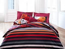Coton, lurex, motif rayé, 1 housse de couette. Une Nouvelle Housse De Couette Pour La Rentree Elle Decoration Housse De Couette Couette Couette Raye