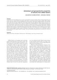 However, pollen can't move on its own, so animals or the wind (and water in rare cases) move the pollen for plants. Pdf Antioxidant And Genoprotective Properties Of Extracts From Edible Flowers