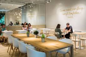 M S Cafe By Kiwi Pom Brussells Belgium Retail Design Blog Coffee Shops Interior Restaurant Interior Big Table