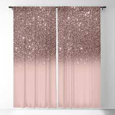 Buy Gradient Blush Blackout Curtain By Rose Gold Worldwide Shipping Available At Society6 Com Just One Of M In 2021 Rose Gold Curtains Glitter Room Rose Gold Glitter