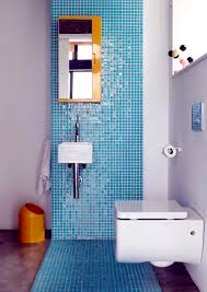 Blue mosaic bathroom tiles 2021. Bathroom With Blue Mosaic Tiles Interior Design Ideas Ofdesign