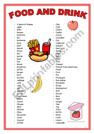 An autotroph is an organism that can make its own food for energy. Food And Drink Esl Worksheet By Ingrid10