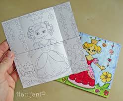 Each rectangle should measure 6 in (15 cm) long by 3 in (7.6 cm) wide. Hattifant S Endless Princesses Card Hattifant