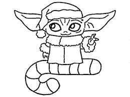He is an infant member of the same unnamed alien species as the star wars character yoda. Baby Yoda Christmas Coloring Pages Coloring Printable B108 Cap