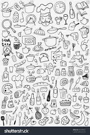 Essen Kuchenutensilien Kritzeleien Set Sponsored Affiliate Kuche Essen Tools Essen Kuch Gekritzel Kritzel Zeichnungen Doodle Art Einfach