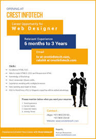Job Opening Webdesigner Web Designer Hiring It Flyer Career Opportunities Web Design