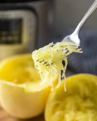 Place both squash halves onto the rack. Instant Pot Spaghetti Squash Perfect Every Time A Mind Full Mom