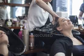 Maybe you would like to learn more about one of these? Woman In Hair Salon Getting Hair Washed South Africa Job Stock Photo 177237534