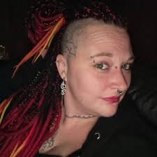 Wool Ombre Double Ended Dreadlocks DE Dreads phoenix Black Red Yellow  Orange Wrapped Accents Boho Chic