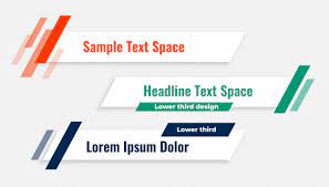 Download Geometric Modern Lower Third Banner Template For Free Vector Free Banner Template Banner Template Design