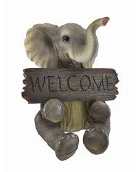 Amazon Com Adorable Pachy Princess Baby Elephant Welcome Sign Home Decor Patio Lawn Garden Elephant Home Decor Elephant Elephant Decor