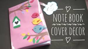 Methods 1 making your own book cover 2 decorating a book cover with craft materials open your book and slide the front cover into the left flap you just made. Diy Bookcover Decoration Notebook Cover Design Decorate Notebook Project File Cover Decoration Youtube