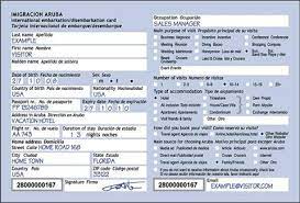 Check spelling or type a new query. Ed Card Embarkation Disembarkation Card Aruba Overheid