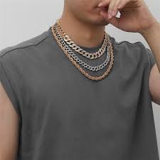 Vvs Jewelry Choker Cuban Rope Chain Layered Bundle
