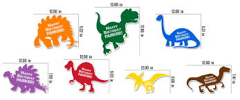 Dinosaur Birthday Party Peel and Stick Floor Decals • Removable Textured  Vinyl Decals • Set of 7 • Birthday Decorations