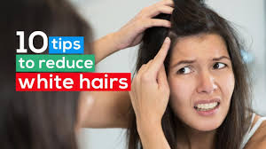 That makes the hair color dark. 10 Tips To Reduce White Hairs Youtube