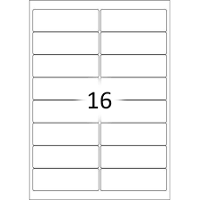 How to print q connect labels. Q Connect 16 Per Sheet Multi Purpose Labels 99 1x34mm 1600 Labels Hunt Office Ireland