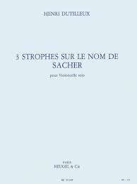 Like all greek verse, it is composed of alternating long and short syllables (symbolized by. 3 Strophes On The Name Of Sacher For Solo Cello Hal Leonard Online
