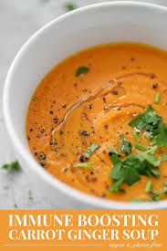 Immune Boosting Carrot Ginger Soup Delish Knowledge Recipe Ginger Soup Recipe Carrot Ginger Soup Carrot And Ginger