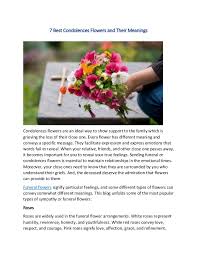 Check spelling or type a new query. 7 Best Condolences Flowers And Their Meanings