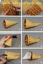Popper And Mimi Diy Paper Cornucopias Tutorial Harvest Crafts Cornucopia Craft Cornacopia Craft