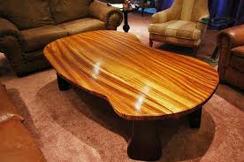 Custom Freeform Zebrawood Coffee Table Eettafel Tafel Lichttafel