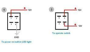 Host all the major boat here is a wiring diagram of how the internal switching and lamp wiring is in reading the pin out diagrams, i am not sure how to make this a sptt, as 12v ie illuminated to show what the specific switch turns on and off ? How To Wire 4 Pin Led Switch 4 Pin Led Switch Wiring