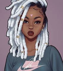 Animation Black Cartoon Characters With Dreads Pin On Black Women Art
