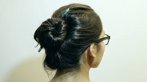 To make a hair bungee, slip two bobby pins onto a hair elastic. How To Make A Bun Without A Hair Tie 8 Steps With Pictures