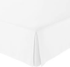 amazon com amazonbasics pleated bed skirt queen bright white home kitchen 12 99 bed skirt 16 skirt length king size bed skirt bedskirt bright white
