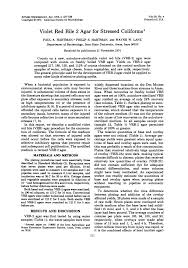 Recommended for the antifungal susceptibility testing. Pdf Violet Red Bile 2 Agar For Stressed Coliforms
