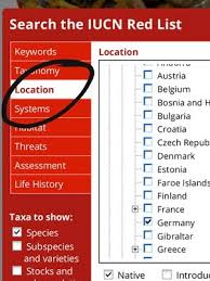 What happens if france is moved to the red list? Iucn Red List Europa Universitat Flensburg Euf