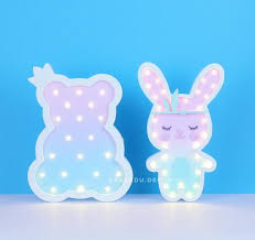 Hare Night Lamp Rabbit Led Lamp Wooden Animal Lamp For Kids Nursery Light Kids Night Light Gift For Girl B Night Light Kids Animal Lamp Nursery Lighting