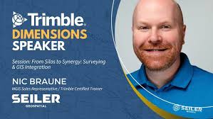 🎤 Speaker Spotlight: Nic Braune🎤 We are excited to spotlight Nic, MGIS  Sales Representative will be taking the stage at the Trimble Dimensions to  cover "From Silos to Synergy: Surveying & GIS