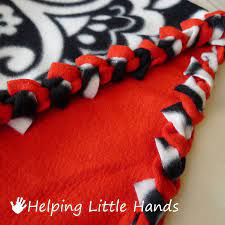 Pieces By Polly Double Layered No Sew Braided Fleece Blanket Tutorial Braided Fleece Blanket Tutorial Braided Fleece Crafts
