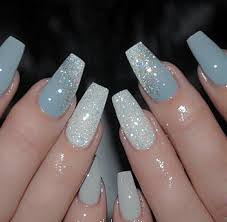 Inevitable Coffin Nail Designs For Gallery 2019 Acrylicnails 2018summer Nail Arts Blue Acrylic Nails Best Acrylic Nails Winter Nails Acrylic