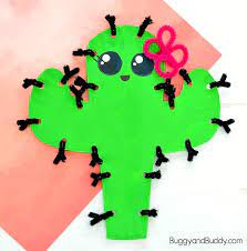 For more information please visit Paper Plate Cactus Craft For Kids Buggy And Buddy