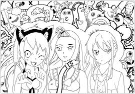 Wunderschöne ausmalbilder und malvorlagen zum kostenlosen download finden sich auf unserer seite, sie werden nicht enttäuscht sein! Manga Anima Ausmalbilder Fur Erwachsene Kostenlos Zum Ausdrucken 1