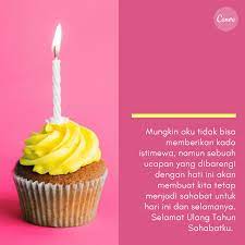 Mungkin aku tak bisa memberikan kado istimewa. Ucapan Selamat Ulang Tahun Terkeren Dengan Gambar Canva