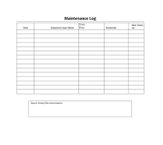 An equipment maintenance log helps in keeping a record for this procedure. 40 Equipment Maintenance Log Templates Templatearchive