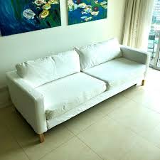Replacement sofa cover for ikea karlstad 3 seater sofa bed cover, sleeper slipcover. Ikea Karlstad Sofa Bed In White Furniture Home Living Furniture Sofas On Carousell