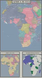 Map without the black background for better printing. Detailed Map Of Africa On The Even Of Ww1 In 1914 Maps On The Web