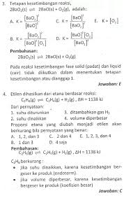 Konstruksi diagram fase dan kondisi kesetimbangan fase mengikuti hukum termodinamika. Contoh Soal Essay Kesetimbangan Kimia Dan Jawabannya Cara Golden