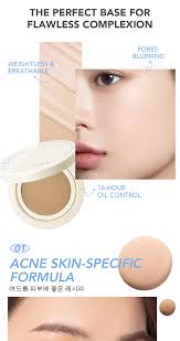 YOU cloud touch Dreamy-fit Lasting Mesh Cushion Foundation SPF30 PA+++  (10g) Oil-Free Matte Foundation Spf30 Lightweight Foundation For Oily Skin  Cushion Foundation With Sun Protection