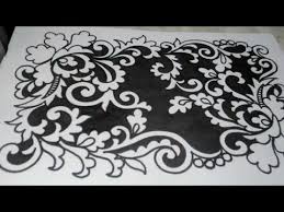 Gambar ornamen bunga mawar gambar bunga mawar. Menggambar Bunga Ornamen Untuk Carpet Yang Cantik Youtube