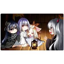 Free Shipping Yugioh Playmat Ghost Belle Haunted Mansion Flod En033 Ash Blossom Yugioh Playmat Anime Monsters