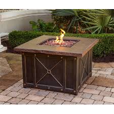 Patio Furniture Sets Clearance 4pc Gas Fire Pit Heater Table Sofa Rocking Chairs Ebay Fire Pit Patio Set Gas Fire Pit Table Fire Pit Patio